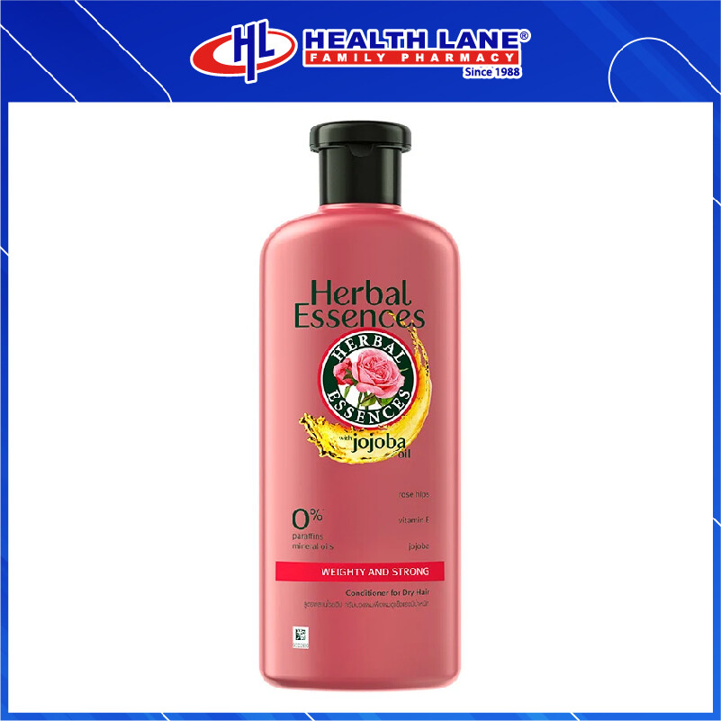 HERBAL ESSENCES ROSEHIP WITH JOJOBA OIL WEIGHTY AND STRONG CONDITIONER 400ML